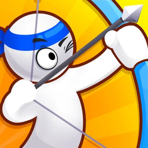 Stickman Archer: Shooting Arrows at Reds