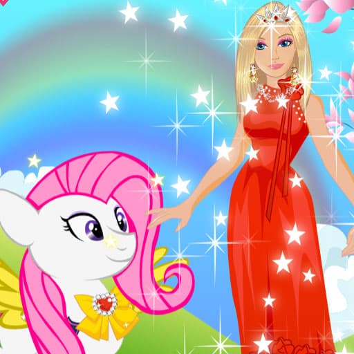 Barbie and Pony Dressup