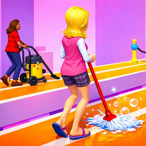 Bridge Cleaner Runner Game