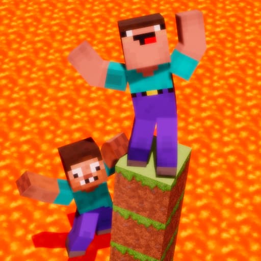 Noob vs Pro But Floor is Lava Minecraft