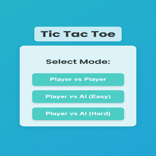 TICTAK TOE play AI easy hard
