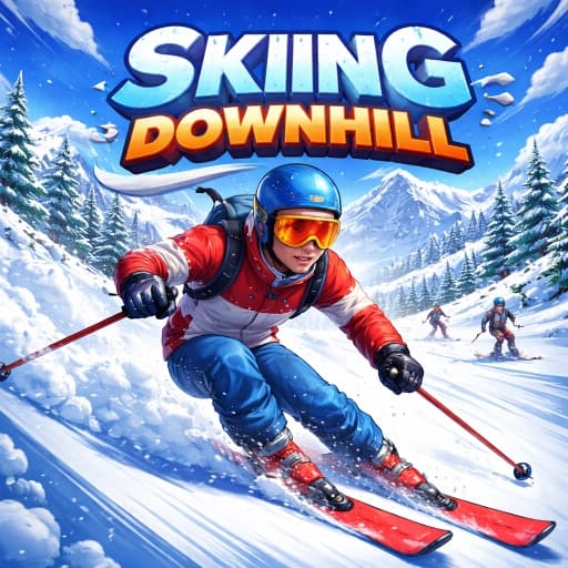 Skiing Downhill