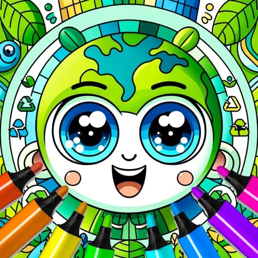 Earth Day Coloring Book