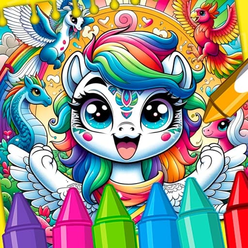 Mythical Beasts Coloring Page