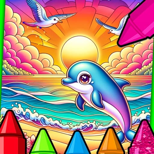 Sunset Beach Coloring